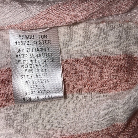 Umgee size small peach striped top - Picture 5 of 5